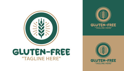 Modern Minimalist Gluten Free Logo Minimal Wellness Branding