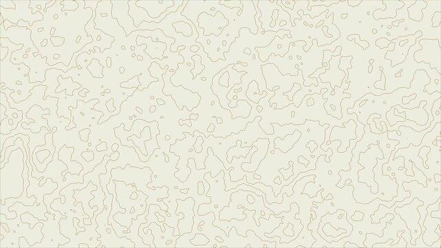 Modern abstract animated topographic map with constantly shifting contour lines creating a seamless loop motion