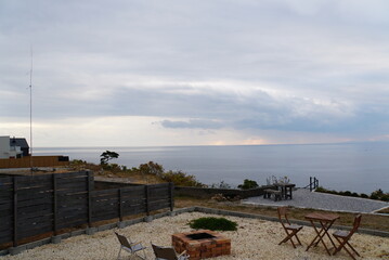 view of Pacific Ocean from Aki City, Kochi - Japan	