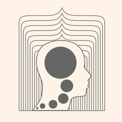 Personal growth and development. Business and education concept. Metaphor of problem solving, chaos and mess, difficult situation. Creativity and innovation.