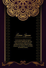 luxury background with mandala ornament