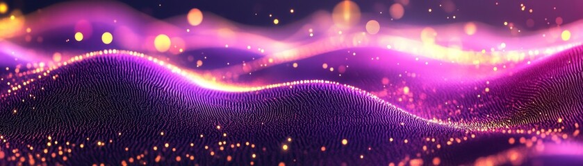 Dynamic abstract background art with glowing particles and energy flux design modern digital illustration.