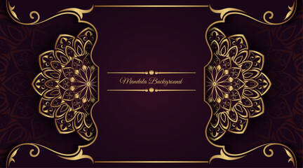 Luxury mandala background, round decoration