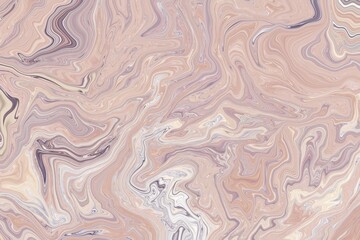 Obraz premium Beige and Pink Abstract Marble Fluid Background