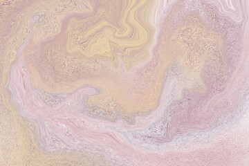 Fototapeta premium Cream and Peach Abstract Marble Swirl Texture