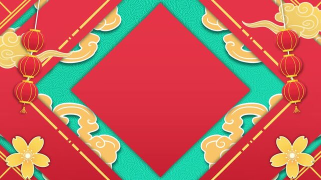 Lunar new year animation background