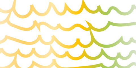 Abstract background with flowing colorful lines in shades of yellow and green with brown, abstract flowing gradient wave line pattern on creativity geometric shapes seamless design background. © Abu Bokkor Siddique