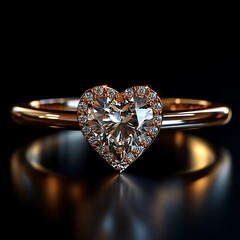 Gold solitaire ring design high resolution picture