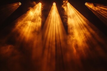Golden performance spotlight high resolution picture