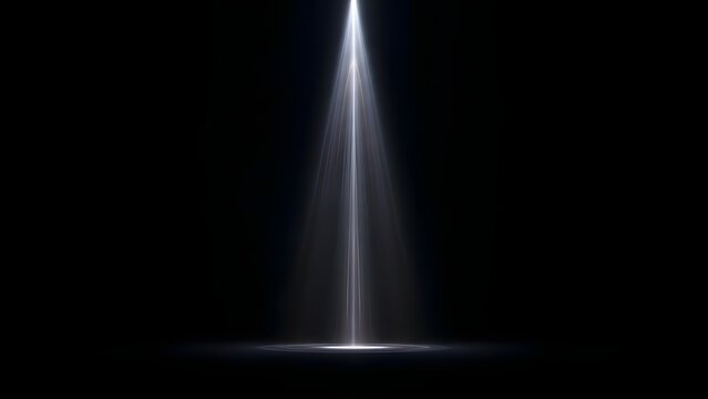 A beam of light shining through darkness