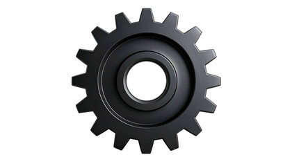 3D rendered, isolated gear on black background, showcasing intricate mechanical details