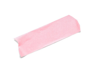 Obraz premium Strip of pink masking tape on white background