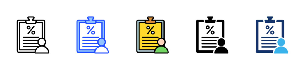 Obraz premium Employment Tax Law Icon Collection With Multiple Styles