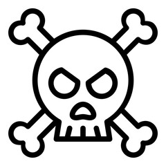 skull icon vector