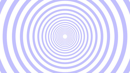 Blue And White Concentric Circle Tunnel Pattern Background
