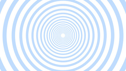 Obraz premium Blue And White Concentric Circle Tunnel Pattern Background