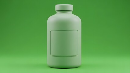 Minimal Bottle Product for Health or Beverage Brand
