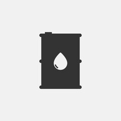 Vector Simple Isolated Oil Barrel Icon