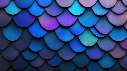 Blue scale background texture pattern gradient vibrant fish fantasy pattern background texture creative abstract design decorative iridescent detail magical surface