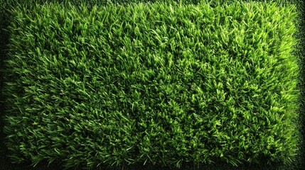 Green grass texture, top down view of a manicured lawn, fresh nature background, football field or garden concept 