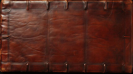 Leather background rich brown texture vintage book cover pattern closeup worn detail elegant aged material surface design classic craft