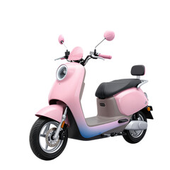 Stylish pink electric scooter with modern design