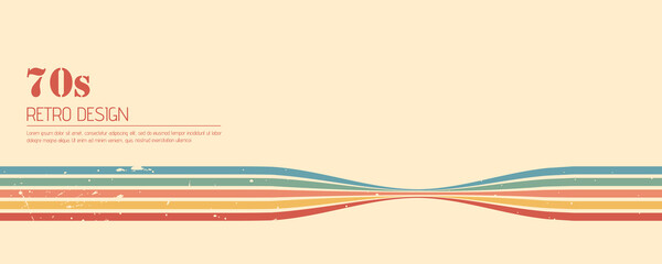 Grunge waves and dynamic lines. Retro art background with abstract stripes and vintage feel. Vintage vector illustration.