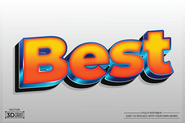 Best  3D editable text effect