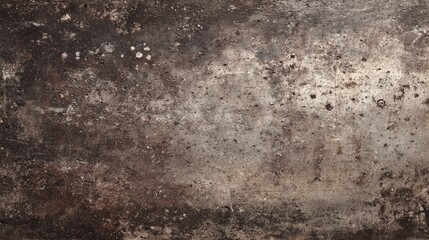 Heavily stained concrete texture, dark grunge style, water marks and dirt, aged industrial look