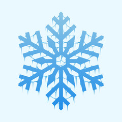 Ice Snowflake Geomatery Vector Design