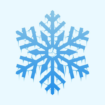 Ice Snowflake Geomatery Vector Design