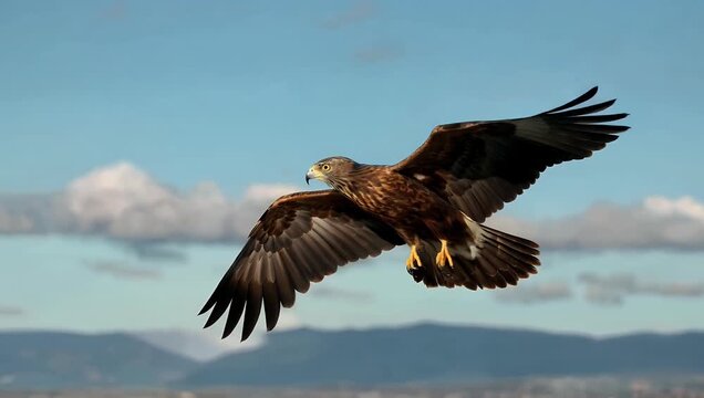 Informative 4K stock footage capturing hawks which are diurnal birds of prey highlighting ir very wide global distribution being found on every continent worldwide with notable exception of