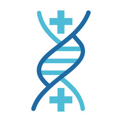 Dna Ladder Transforming Into Medical Cross Symbol