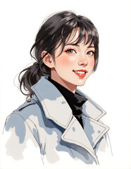 smiling woman portrait