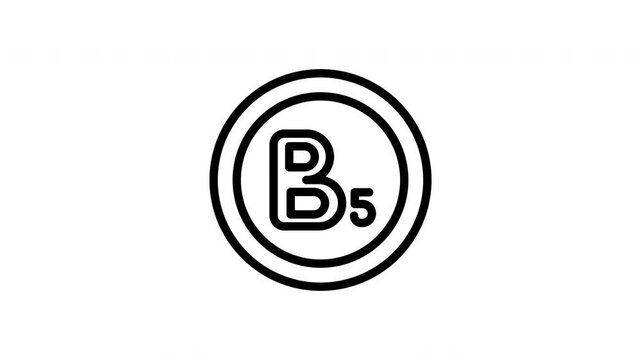 Animated Vitamin B5 Nutrition
