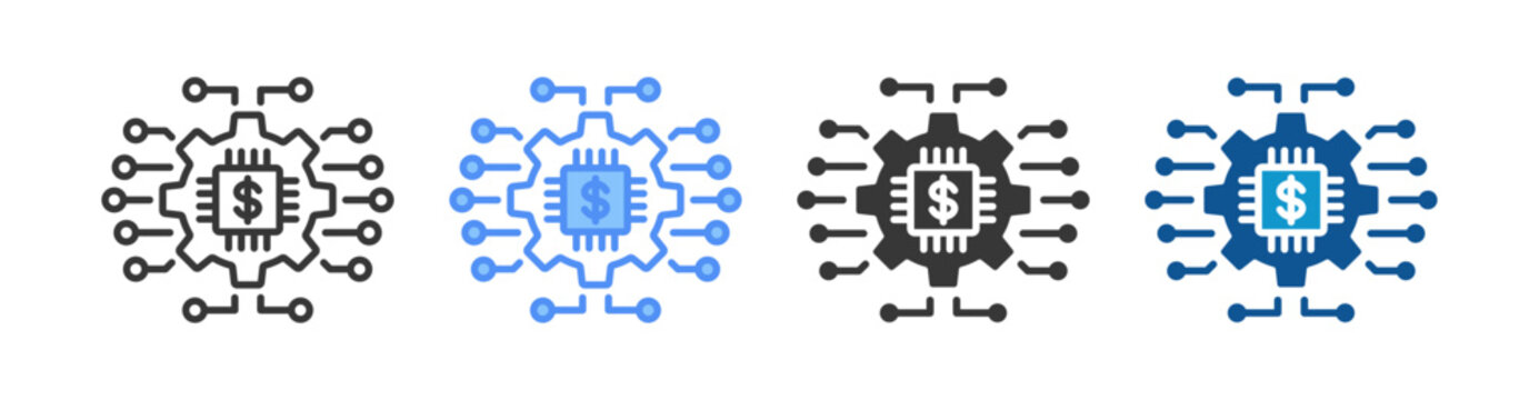 Concurrency Icon Set Multiple Style Collection