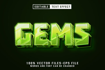 Gems Editable Text Effect