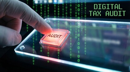 Digital tax audit event focused on crypto assets in a virtual environment analyzing digital assets impact on tax regulations