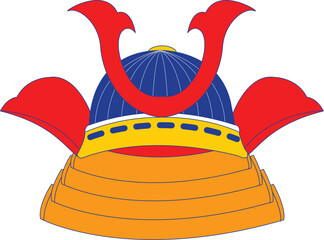 Japanese samurai helmet kabuto