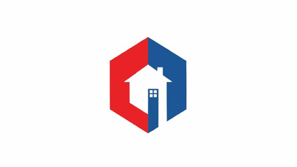 Abstract House Logo Design Concept for Real Estate Business.