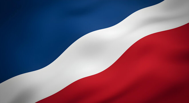 Abstract Blue White Red Flag Color Gradient Background for National and Patriotic Design