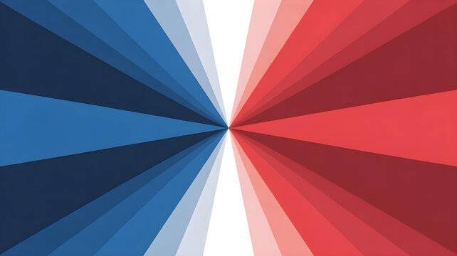 Abstract Blue White Red Flag Color Gradient Background for National and Patriotic Design