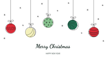 hanging Christmas balls