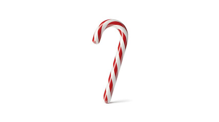 merry christmas stripped candie stick isolated on white background
