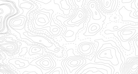 Vector geographic contour map. Background of the topographic map. Topographic map lines, contour background.  © Mst