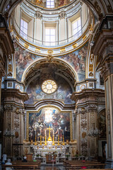 Obraz premium Chiesa di San Nicola alla Carità, historic buildings, city centre, napoli, naples, italy, campania, church