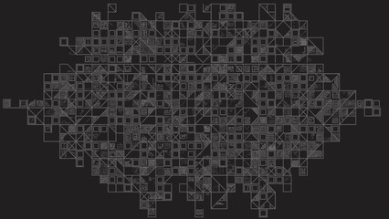 word cloud made of many spheres