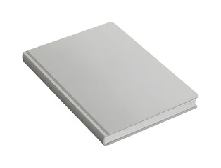 Minimal Closed Notebook Isolated on White Background