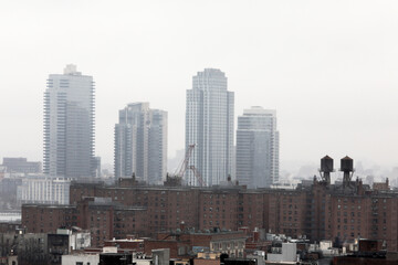water tower reservoir in the city