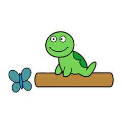 funny cartoon turtle